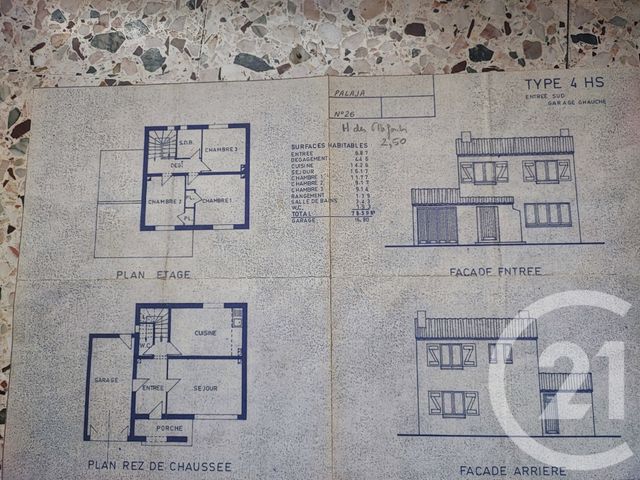 maison à vendre - 4 pièces - 83.88 m2 - PALAJA - 11 - LANGUEDOC-ROUSSILLON - Century 21 Agence Du Canal